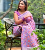 Halfsilk Saree With  Blouse 4317