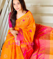 Halfsilk Sharee with Blouse = HS-2201